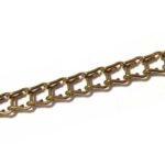 Brass plated 1/4 ladder chain - 25ft."