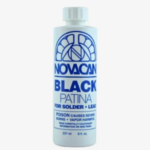 NOVACAN BLACK PATINA FOR SOLDER - 8 OZ.