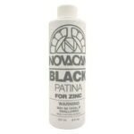 NOVACAN BLACK PATINA FOR ZINC - 8 OZ.