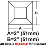 2 X 2" SQUARE BEVEL"
