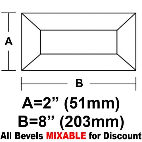 2 X 8" GLUE CHIP RECTANGLE BEVEL"