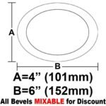 4 X 6" OVAL BEVEL"