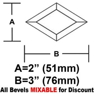 2X 3" DIAMOND BEVEL"