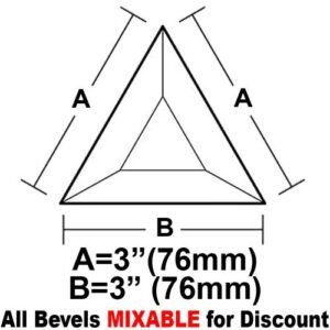 3 X 3" X 3" TRIANGLE BEVEL"