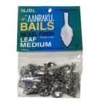 Aanraku Silver Plated Leaf Bail Medium (SJBM) 25 per bag