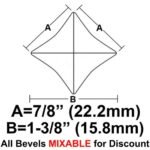 STAR BEVEL 1 X 1 X 1 3/8 (BVS11)