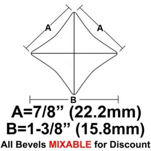 STAR BEVEL 1 X 1 X 1 3/8 (BVS11)