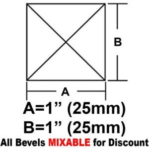 1X 1" SQUARE BEVEL"