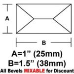 1X 1 1/2" RECTANGULAR BEVEL"