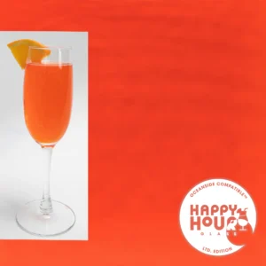 OCEANSIDE HAPPY HOUR APEROL SPRITZ "FUSIBLE WATERGLASS"