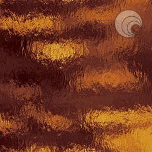 OCEANSIDE - DARK AMBER ROUGH ROLLED FUSIBLE