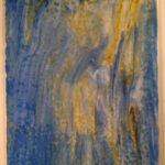 YOUGHIOGHENY WHITE OPAL, COBALT BLUE AND SILVER AMBER RG