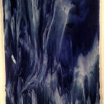 YOUGHIOGHENY - Violet stipple, white opalescent