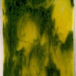 YOUGHIOGHENY - Lemon Yellow Stipple with Emerald Green Opalescent