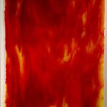 YOUGHIOGHENY - Lemon Yellow Stipplw with Red Opalescent