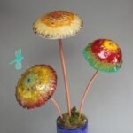 FRIT CASTED MUSHROOOM CAP MOLD 8 DIAMETER"