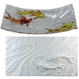 Koi Texture Tile Mold - 7 x 13""