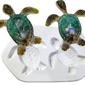 Two Small Turtles Frit Cast Mold