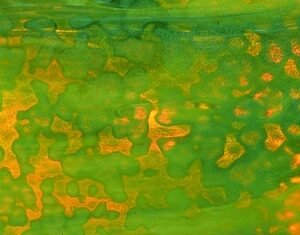 UROBOROS - AVOCADO AND FOREST GREEN WITH DEEP AMBER HIGHLIGHTS