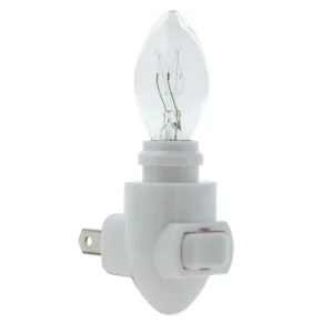 WHITE NIGHT LIGHT BASE WITH BULBS
