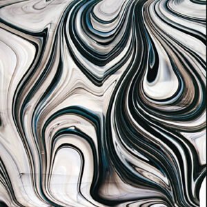 OCEANSIDE BLACK/WHITE CLEAR BAROQUE