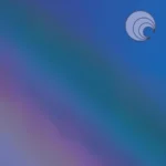 OCEANSIDE - DARK BLUE TRANSPARENT BLUE IRIDESCENT FUSIBLE