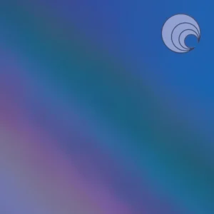 OCEANSIDE - DARK BLUE TRANSPARENT BLUE IRIDESCENT FUSIBLE