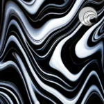 OCEANSIDE - LICORICE SWIRL OPAL ART - FUSIBLE