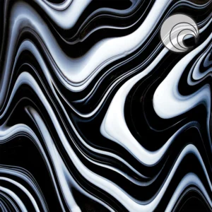 OCEANSIDE - LICORICE SWIRL OPAL ART - FUSIBLE