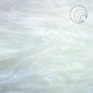 OCEANSIDE - WHITE SWIRLED WITH CLEAR PEARL WHITE