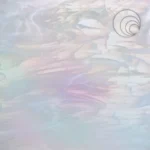 OCEANSIE CLEAR/WHITE WISPY IRIDESCENT NON FUSIBLE