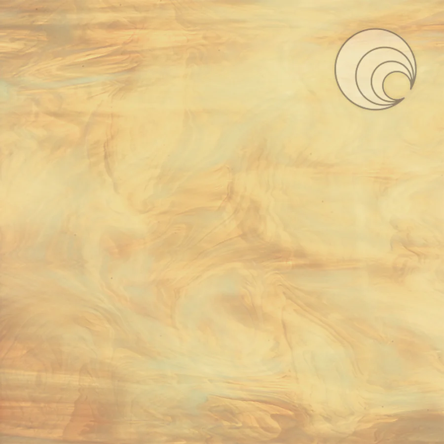 OCEANSIDE - PALE AMBER AND WHITE TRANSLUCENT FUSIBLE