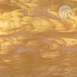 OCEANSIDE - PALE AMBER/WHITE WISPY FUSIBLE