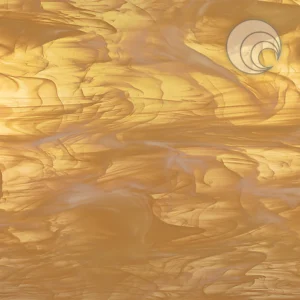 OCEANSIDE - PALE AMBER/WHITE WISPY FUSIBLE