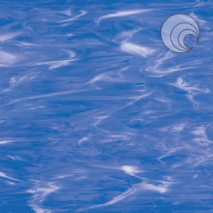 OCEANSIDE - LIGHT BLUE/WHITE WISPY FUSIBLE