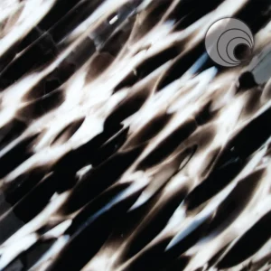 OCEANSIDE - CRYSTAL CLEAR/IVORY/BLACK MURANO" FUSIBLE"