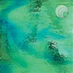 OCEANSIDE - GREEN & AQUA BLUE WATERGLASS