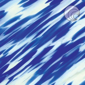 OCEANSIDE CYSTAL CLEAR/IVORY/COBALT BLUE VIENNA" FUSIBLE"