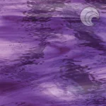 OCEANSIDE - DEEP VIOLET/PALE PURPLE WATERGLASS - FUSED