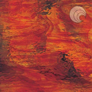 OCEANSIDE - RUBY RED & AMBER WATERGLASS