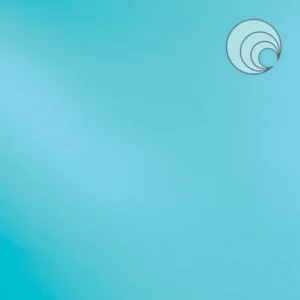 OCEANSIDE CARRIBEAN BLUE SOLID TRANSPARENT FUSILE