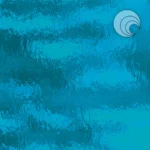 OCEANSIDE - DEEP AQUA ROUGH ROLLED FUSIBLE