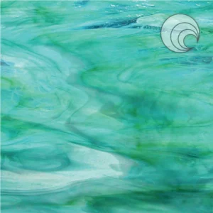 OCEANSIDE - AQUA/LIME/WHITE OPAL - FUSIBLE