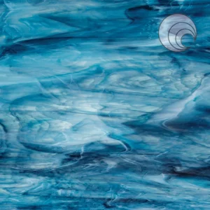 OCEANSIDE WHITE/NAVY/AQUA SOUTH BEACH "FUSIBLE"