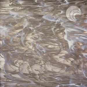 OCEANSIDE - BRONZE/WHITE WISPY FUSIBLE