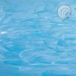 OCEANSIDE - SKY BLUE SWIRLED WITH WHITE WISPY