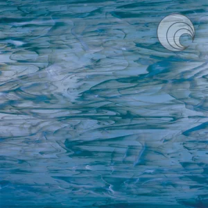 OCEANSIDE - STEEL BLUE SWIRLED WITH WHITE, WISPY