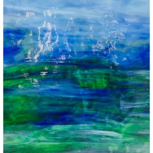 UROBOROS - BLUE & EMERALD GREEN W/SPRING GREEN & PURPLE