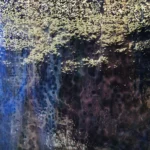 UROBOROS - BLUE & PLUM W/EMERALD GREEN, PURPLE & CLEAR