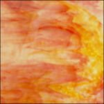 UROBOROS - GOLD-PINK AND LEMON YELLOW ON WHITE